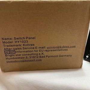Kohree 4 Gang Marine Boat Rocker Switch Panel, 12V Waterproof RV Led Switch. NEW